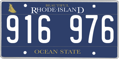 RI license plate 916976