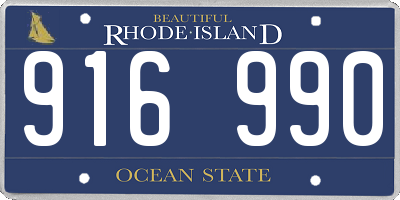 RI license plate 916990