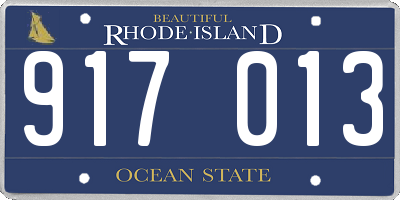 RI license plate 917013