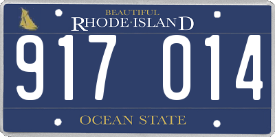 RI license plate 917014
