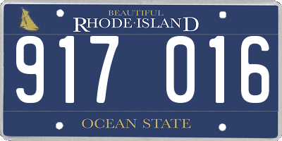 RI license plate 917016