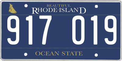 RI license plate 917019