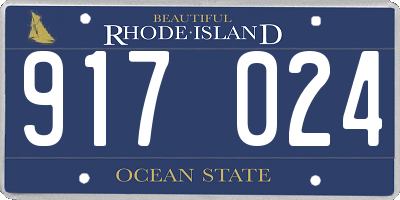 RI license plate 917024
