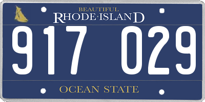 RI license plate 917029