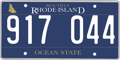 RI license plate 917044