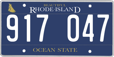 RI license plate 917047