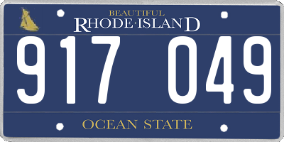 RI license plate 917049