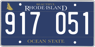 RI license plate 917051