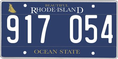RI license plate 917054