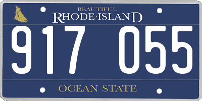 RI license plate 917055