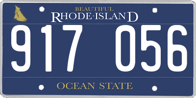 RI license plate 917056