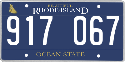 RI license plate 917067