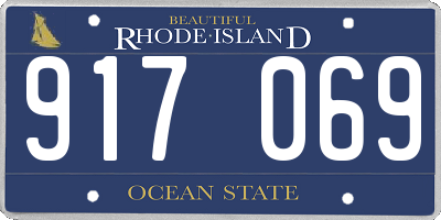 RI license plate 917069
