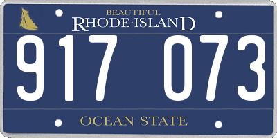 RI license plate 917073