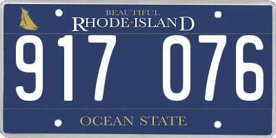 RI license plate 917076