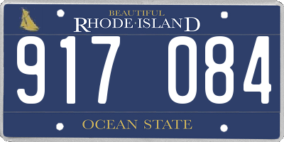 RI license plate 917084