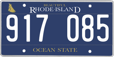 RI license plate 917085