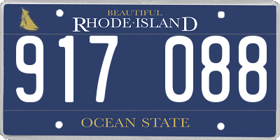 RI license plate 917088