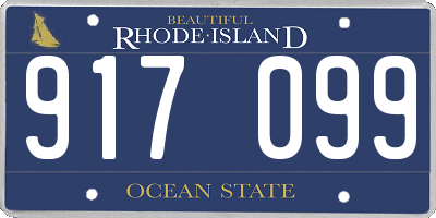 RI license plate 917099
