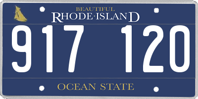 RI license plate 917120