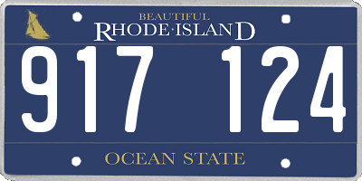 RI license plate 917124