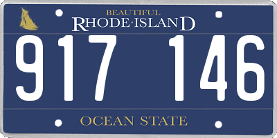 RI license plate 917146