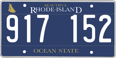 RI license plate 917152