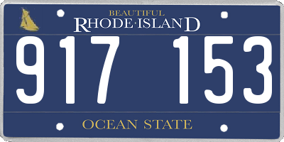 RI license plate 917153