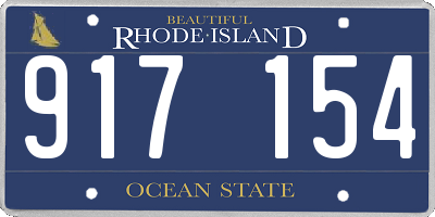 RI license plate 917154
