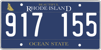 RI license plate 917155