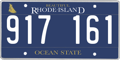 RI license plate 917161