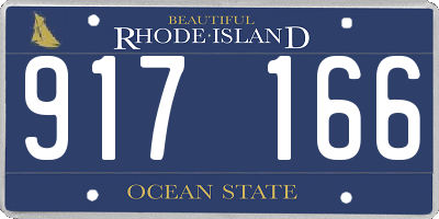 RI license plate 917166