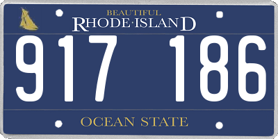 RI license plate 917186