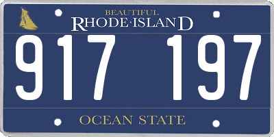 RI license plate 917197