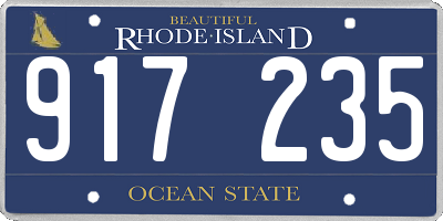 RI license plate 917235