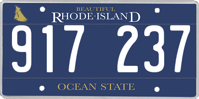 RI license plate 917237