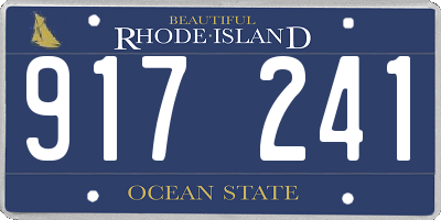 RI license plate 917241