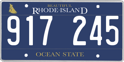 RI license plate 917245