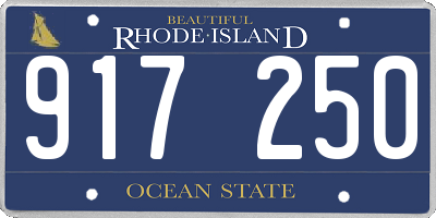 RI license plate 917250