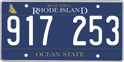 RI license plate 917253