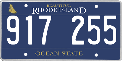 RI license plate 917255