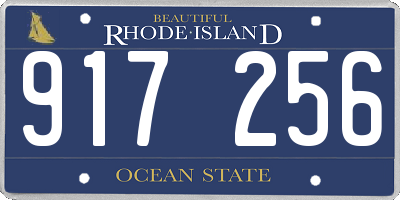 RI license plate 917256