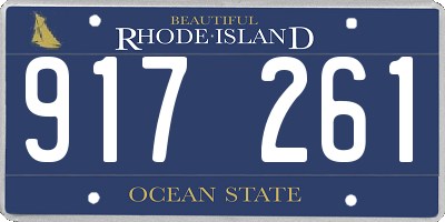 RI license plate 917261
