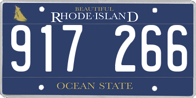 RI license plate 917266