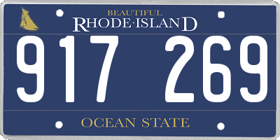 RI license plate 917269