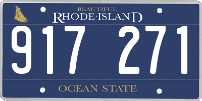 RI license plate 917271