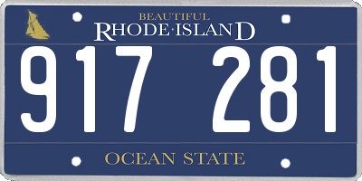 RI license plate 917281