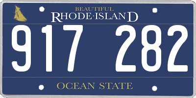 RI license plate 917282