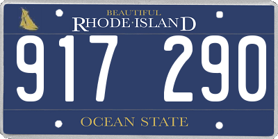 RI license plate 917290