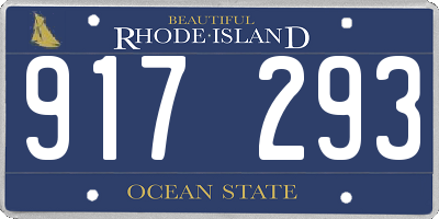 RI license plate 917293